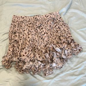 Woman’s size large flower skort with drawstring